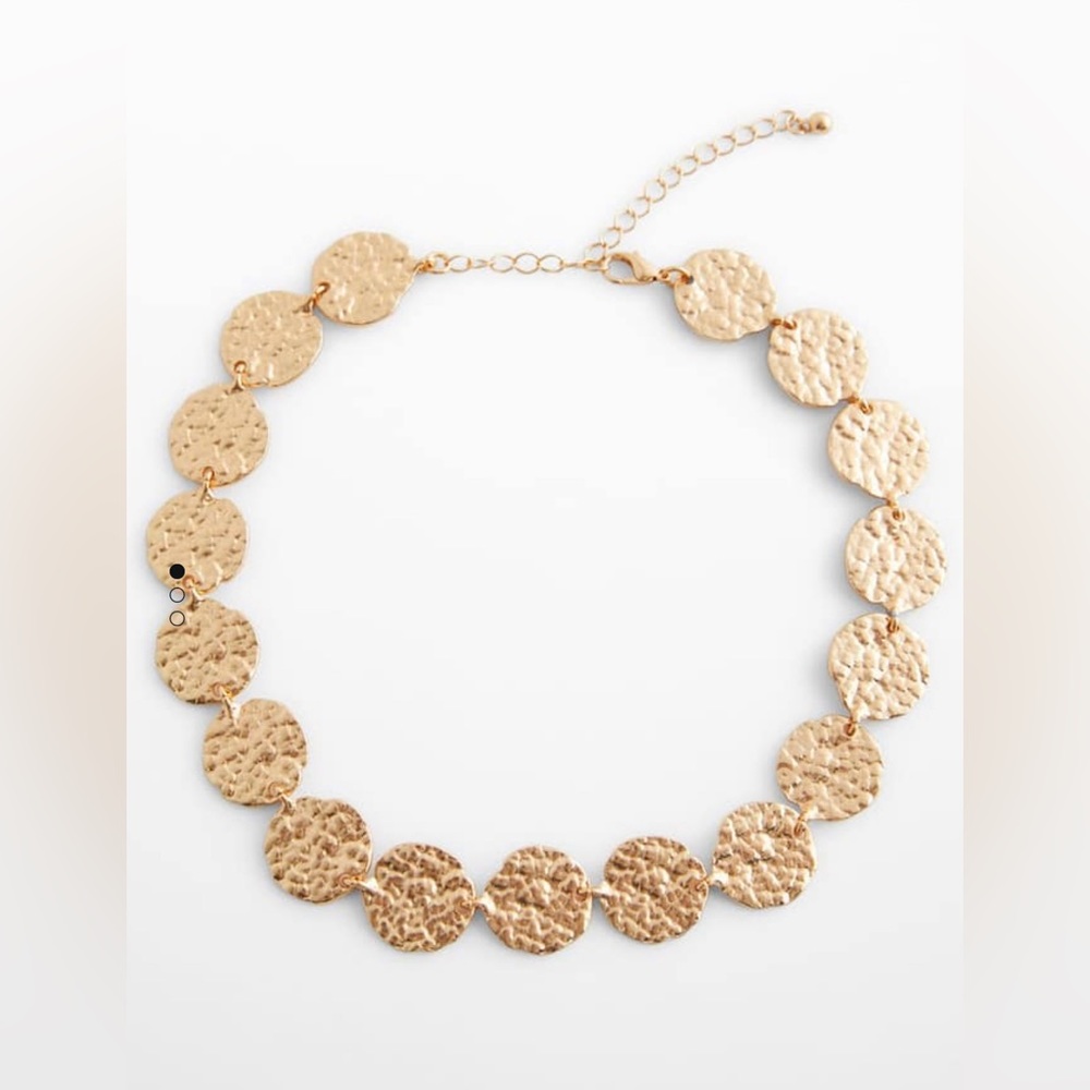 NWT Mango Gold Coin Necklace with Extender